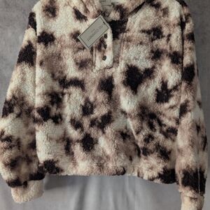 Plush Sherpa Button Up Hoodie